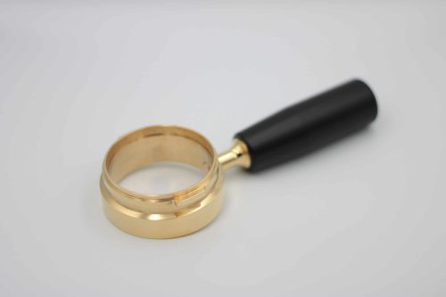 La Pavoni naked bottomless Custom Brass portafilter 49 mm