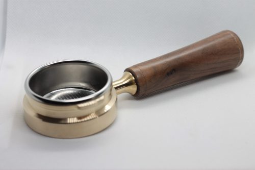 coffee sensor brass custom made naked with wood handle
