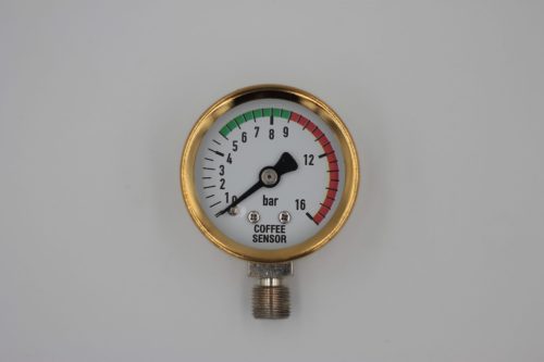 Coffee Sensor Piston Shaft Pressure Gauge 0-16 Bar (gold)