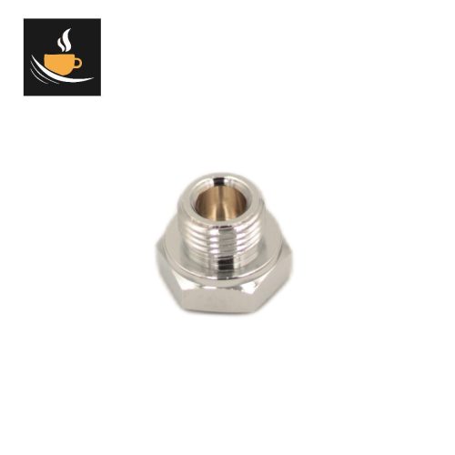 E61 group head chromed upper plug M16 - H. 19mm - HEX. 22mm code 524462