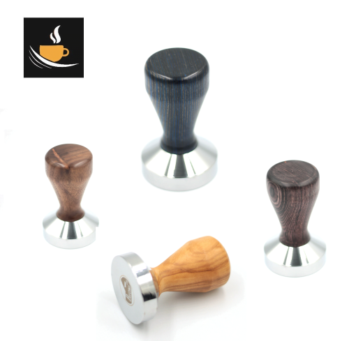 La Pavoni Lever tamper handcrafted wood handle made of olive,walnut or skateboard wood 2