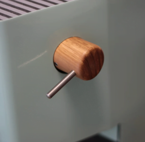 Gaggia Classic Custom Steam Knob from OLIVE wood with stainless arm