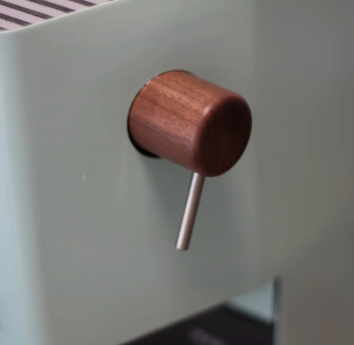 Gaggia Classic Custom Steam Knob from WALNUT wood with stainless arm