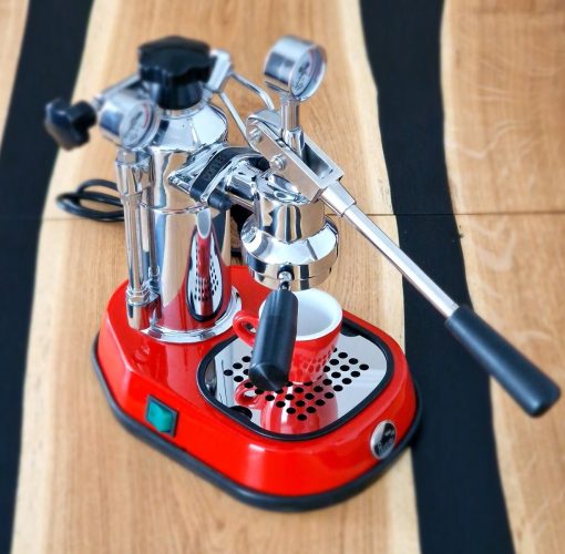 Restored / refurbished and fully upgraded La Pavoni Europiccola with Red Base