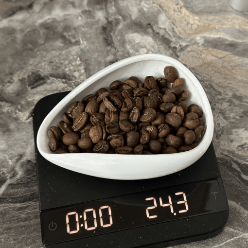 Coffee Beans Dosing Tray or cup, white ceramic