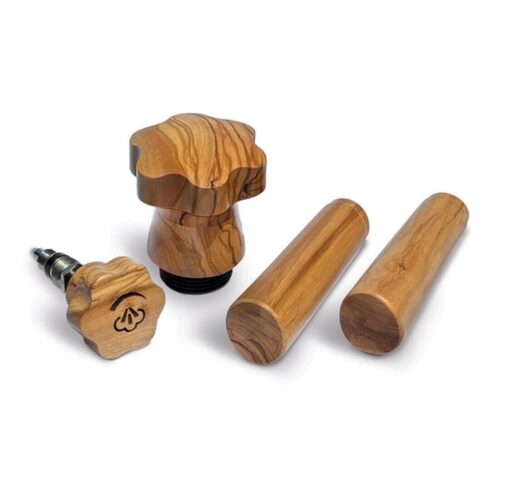 La Pavoni Lever original knobs and handles wood kit (black-red-natural-olive) olive version